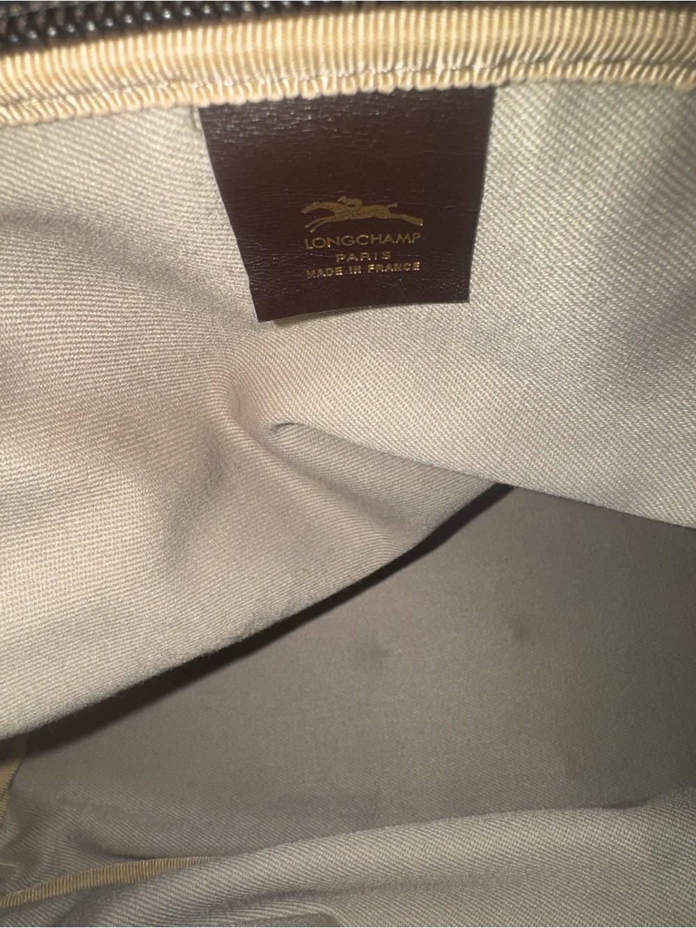 Longchamp Dark Brown Leather Shoulder Bag EUC - Picture 6 of 8